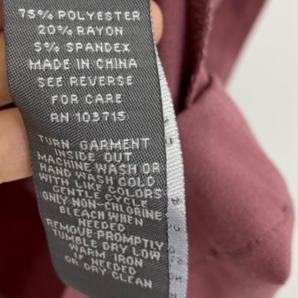 Sharagano Floraberry Dusty Mauve Utility Uniform Shift Dress New Nwt Size 6 - Picture 12 of 14